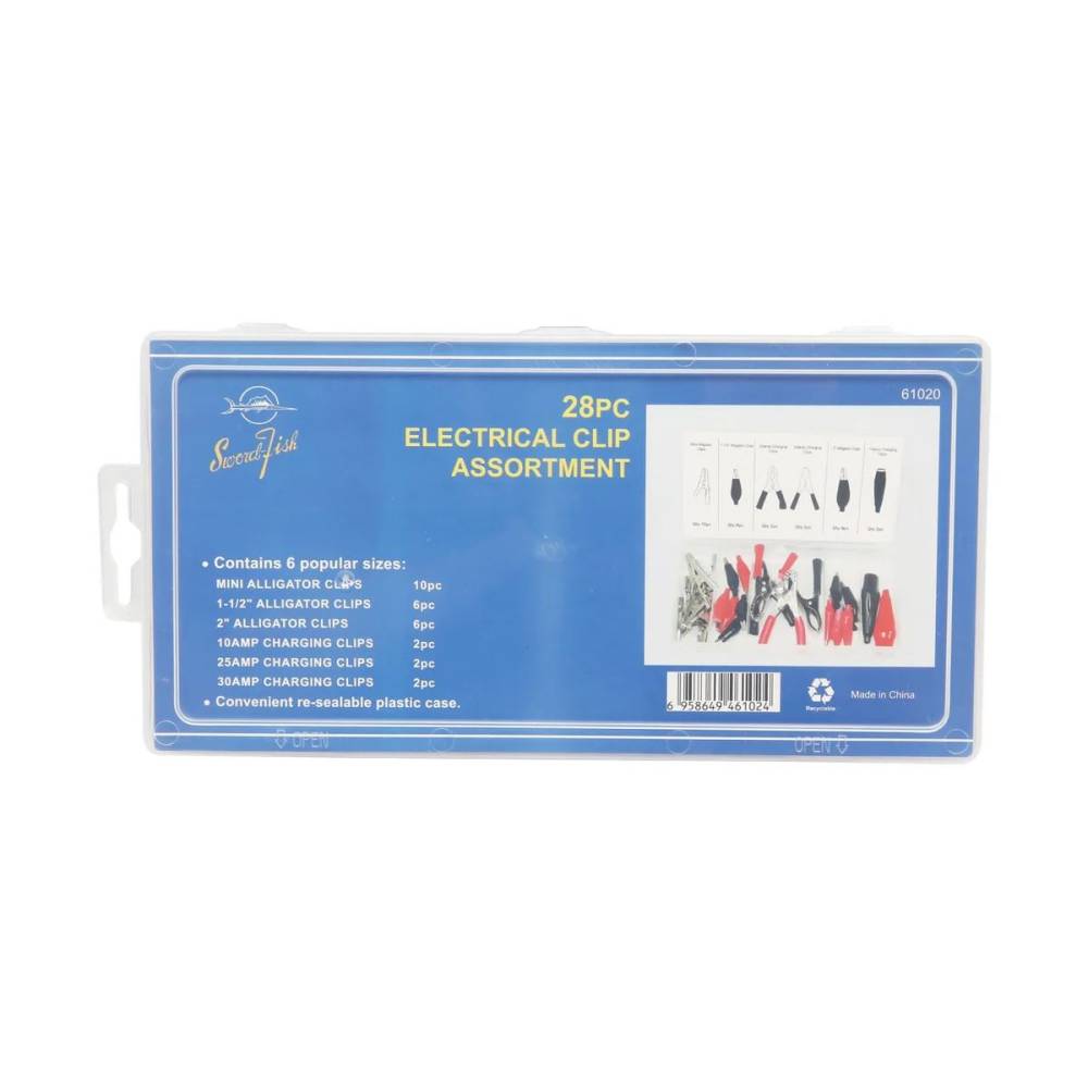 Clesti cablu curent, set 28 bucati / cutie (miniclesti) SwordFish, BK92211