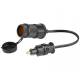 Stecher 1 priza, adaptor priza DIN-EUR, 86120 Carmotion