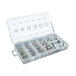 Piulite cu autoblocante DIN 985, cutie 146 bucati, M4-M12, 86437 Carmotion 