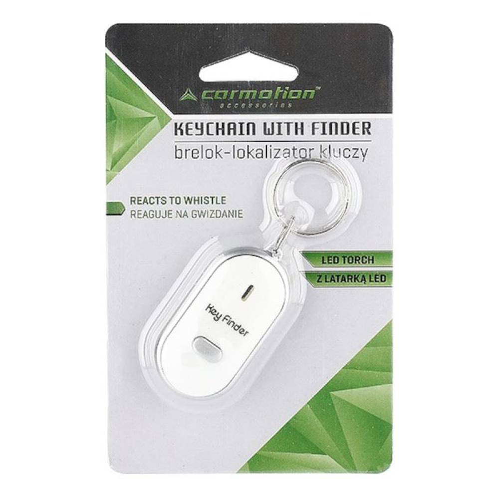 Breloc chei cu lanterna si functie de gasire la fluierat 58015 Carmotion 