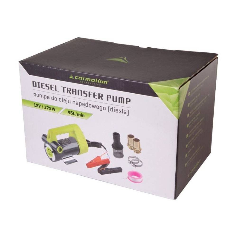 Pompa electrica transfer motorina 12V/175W, 45L/m, 58036 Carmotion 