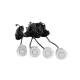 Kit senzori parcare argintii, fi22, cu display LED-COB, 02282 Amio