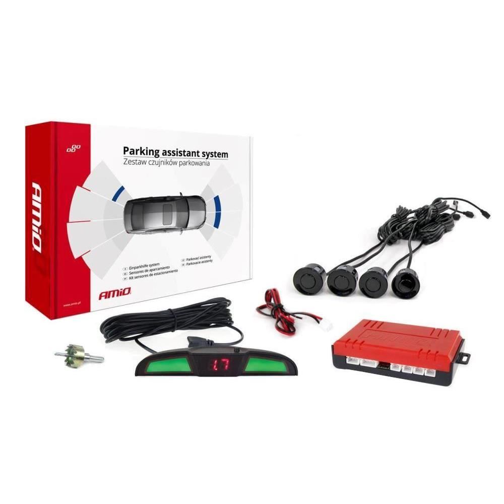Kit senzori parcare negri, fi22, cu display LED-COB, 02281 Amio Kit senzori parcare negri, fi22, cu display LED-COB, 02281 Amio