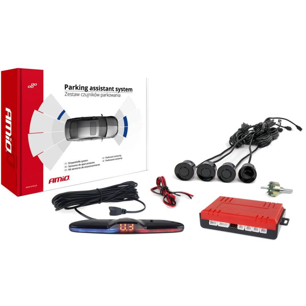 Set 4 senzori parcare Display Max LED, fi22, 02287 Amio