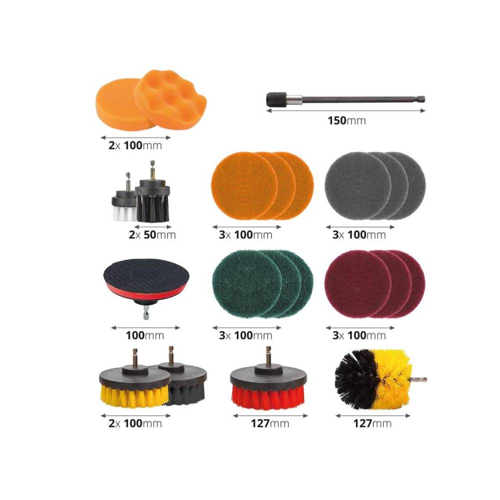 Set 22 perii curatare si slefuire pentru bormasina, 02594 Amio