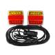 Kit lampi remorci 100x90, LED, cablu 7.5m, cu magnet, iluminare numar, 02141 Amio