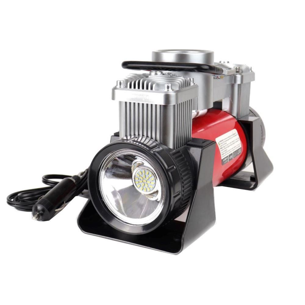 Compresor aer 12V, 10bar, 60l/min, cu lanterna si geanta, Amio 02640 Compresor aer 12V, 10bar, 60l/min, cu lanterna si geanta, Amio 02640