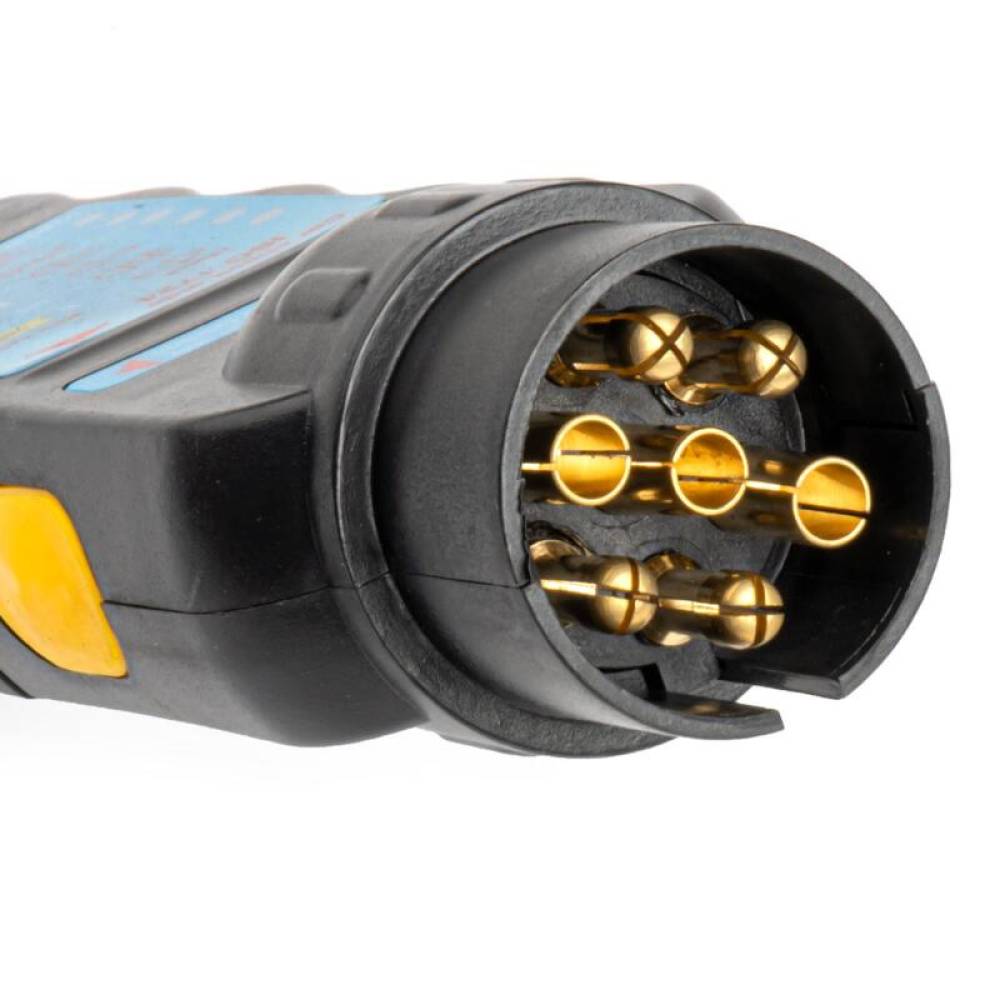 Tester cablu curent camion fisa priza 7-13 pini, cu adaptori, Amio03225