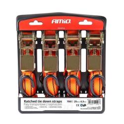 Set 4 bucati chinga fixare marfa 4.5m, 700kg, 02496 Amio