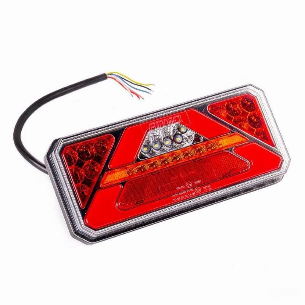 Lampa stop 236x104, LED, 5 functii, ceata, mers inapoi, semnalizare dinamica, stanga, 02364 Amio