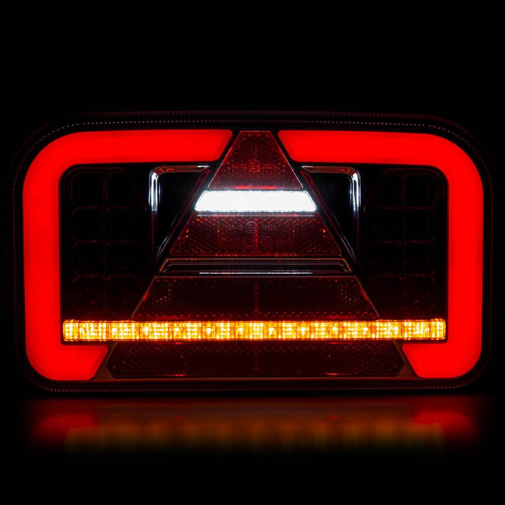 Lampa stop 240x140, LED, 6 functii, ceata, mers inapoi, semnalizare dinamica, dreapta, 02367 Amio
