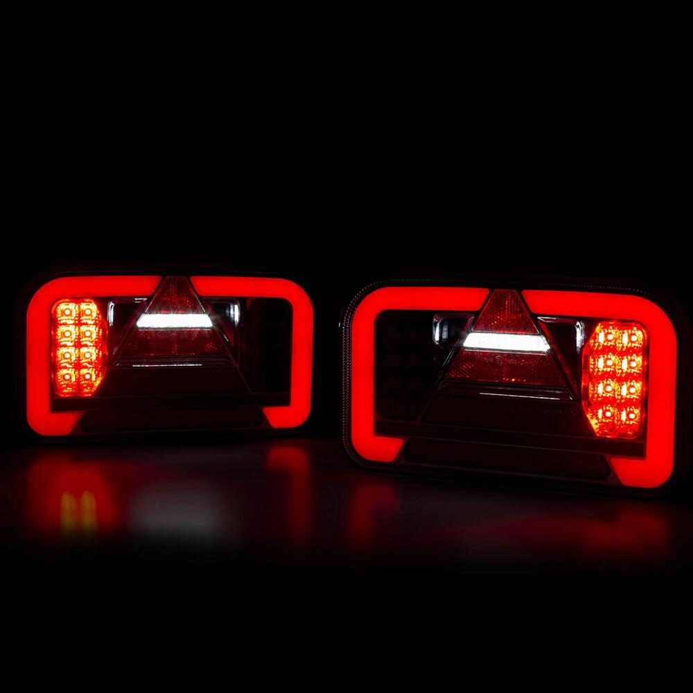Lampa stop 240x140, LED, 6 functii, ceata, mers inapoi, semnalizare dinamica, dreapta, 02367 Amio
