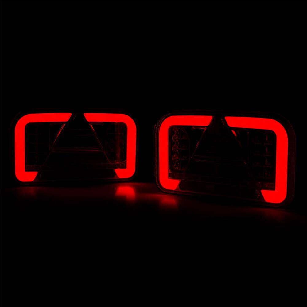 Lampa stop 240x140, LED, 6 functii, ceata, mers inapoi, semnalizare dinamica, dreapta, 02367 Amio