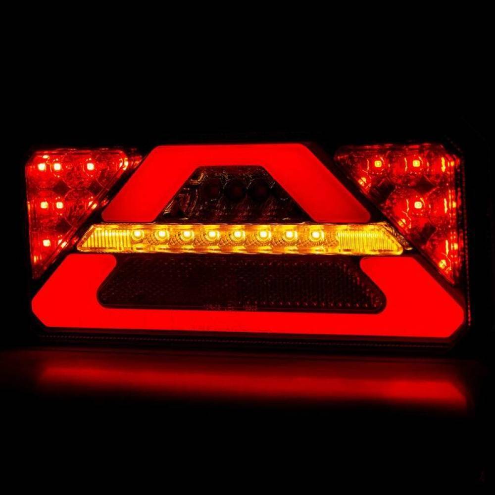 Lampa stop 236x104, LED, 5 functii, ceata, mers inapoi, semnalizare dinamica, dreapta, 02365 Amio