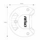 Proiector LED BAR 170x74, combo, 120W, 3200lm, 02433 Amio