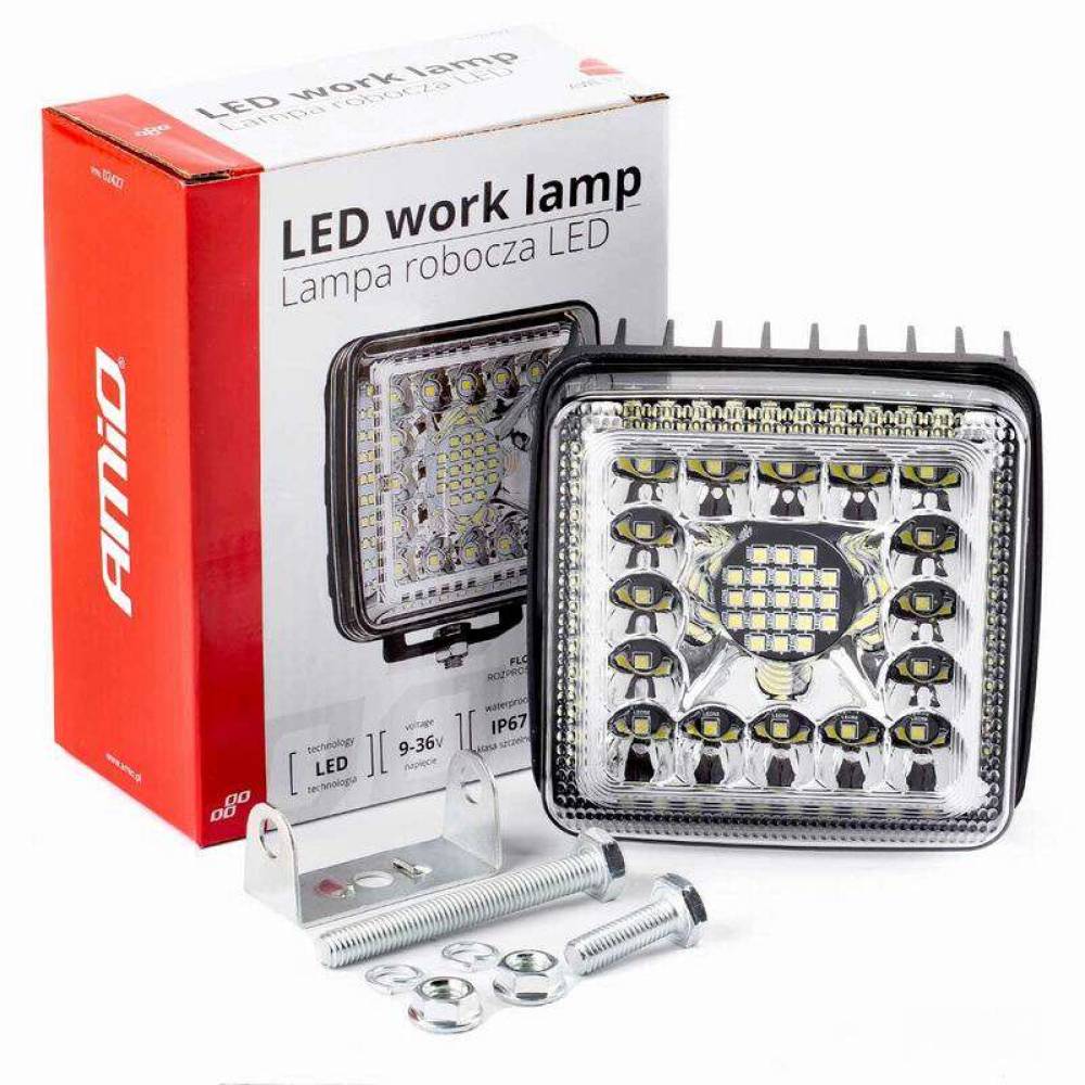 Proiector lucru 110x110, LED, 9-36W, 3840lm, Flood, sticla, AWL13, 02427 Amio