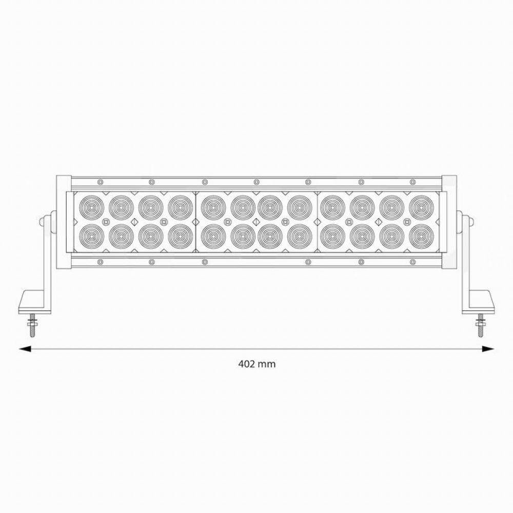 Proiector LED BAR 402x90, combo, 72W, 7200lm, 02437 Amio