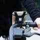 Suport telefon bicicleta, moto, aluminiu si silicon, 4-6