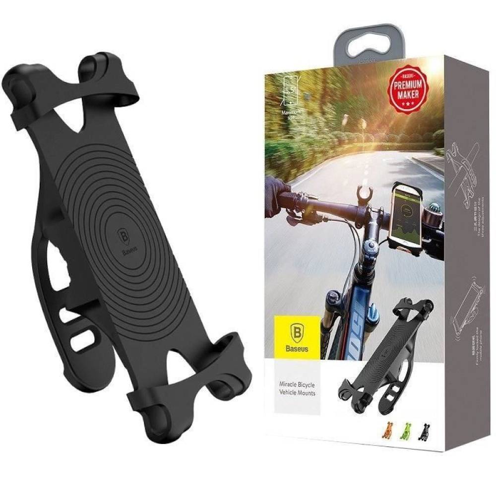 Suport telefon bicicleta, moto, aluminiu si silicon, 4-6