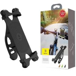 Suport telefon bicicleta, moto, aluminiu si silicon, 4-6