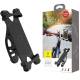 Suport telefon bicicleta, moto, aluminiu si silicon, 4-6