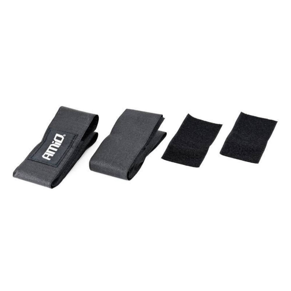 Banda velcro (set 2x2 bucati) pentru obiecte din portbagaj (stingator, etc) 02498 Amio