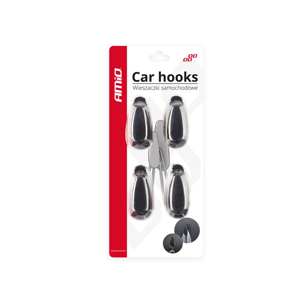 Set 4 carlige cu adeziv, 02490 Amio