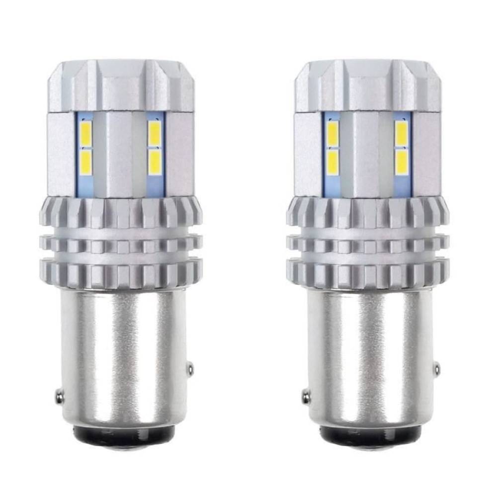 Set 2 becuri stop frana LED 12-24V P21/5W, BAY15d, Canbus, 02450 Amio
