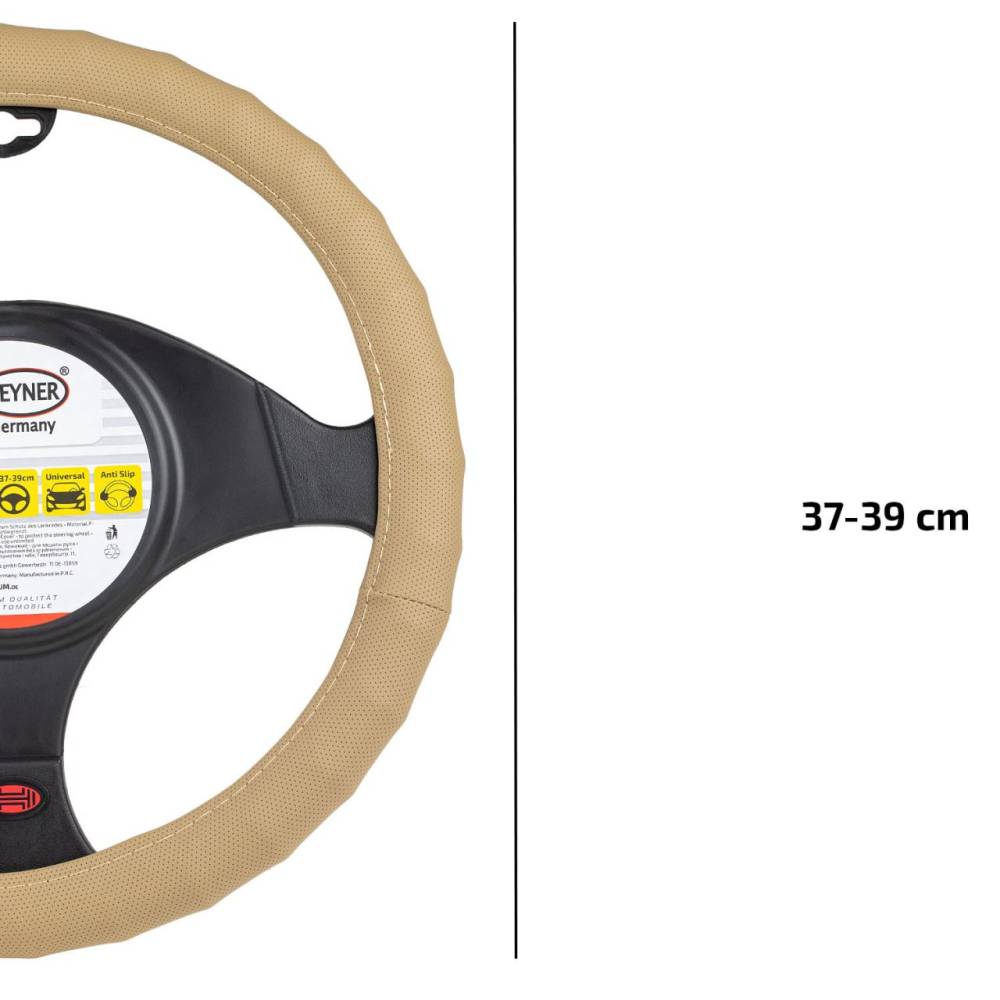 Husa volan, crem 37-39cm, Soft Confort Pro, 600.50 Heyner