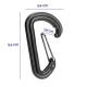 Set 10 bucati carabina 0.1KN, 10kg, 5.5x3.2cm, 883.01 Alca