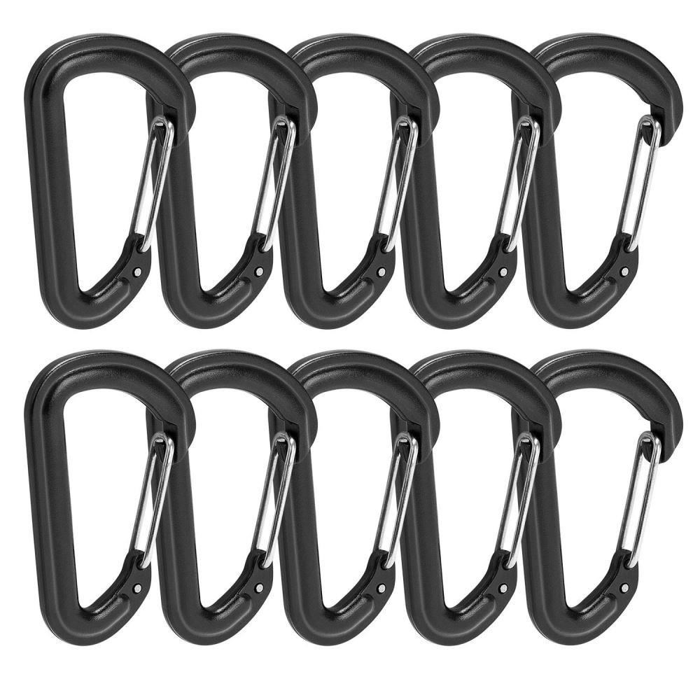 Set 10 bucati carabina 0.1KN, 10kg, 5.5x3.2cm, 883.01 Alca