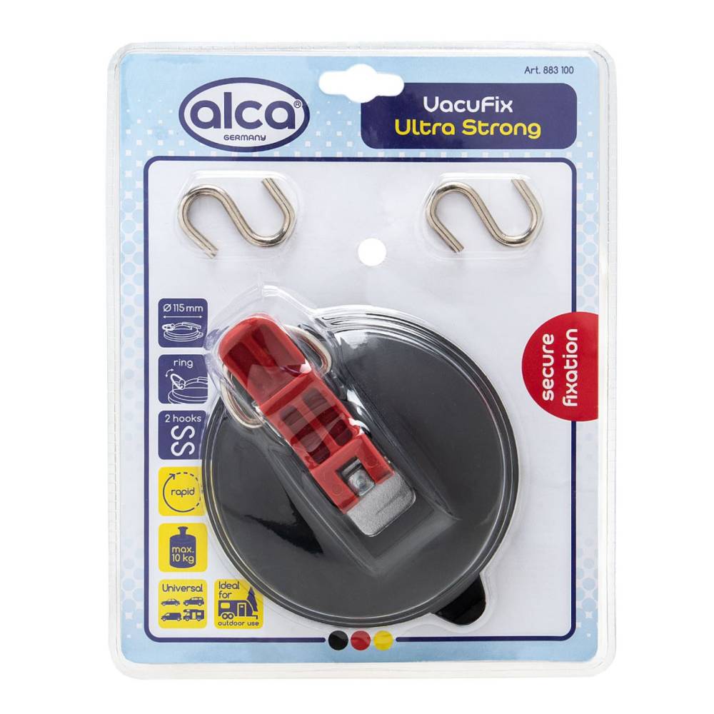 Ventuza fixare cu 2 carlige, fi 15cm, maxim 10kg, Suction Cup Fastening 883.10 Alca