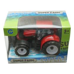 Tractor rosu pentru ferma Super Farm cr19r  DISCR19R   
