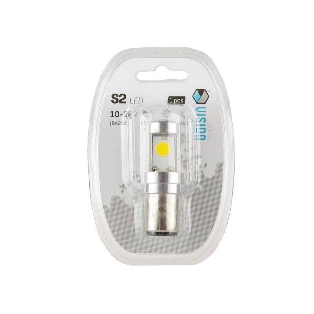 Bec far LED 10-36V BA20d, S2, moto, scuter, 58957 Vision