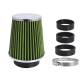 Filtru aer sport mijlociu cu 3 adaptoare, h 13cm, 86009 Carmotion