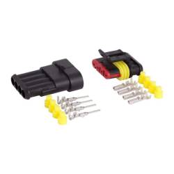 Set mufa conector cu 4 pini mama+tata SS Superseal, 86289 Carmotion