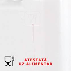 Canistra alba cu robinet 20L, atestata alimentar, 86942 Carmotion 