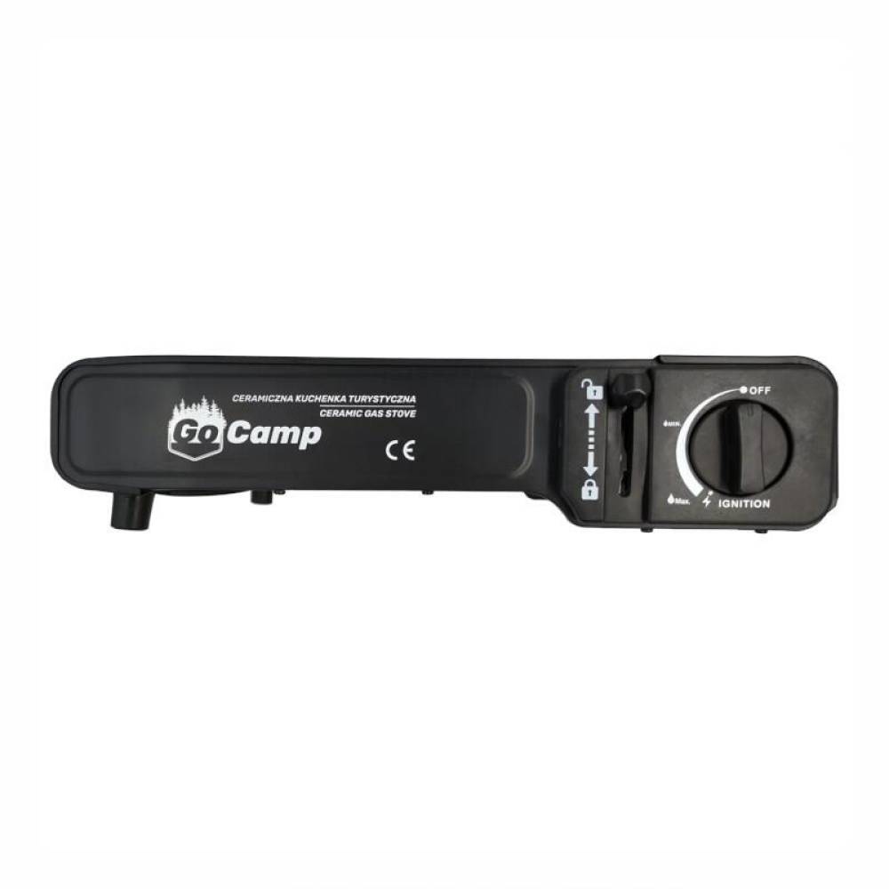 Aragaz portabil camping 1.62kW, cu arzator ceramic, aprindere automata, dubla alimentare butelie sau cartus gaz, 86999 Carmotion
