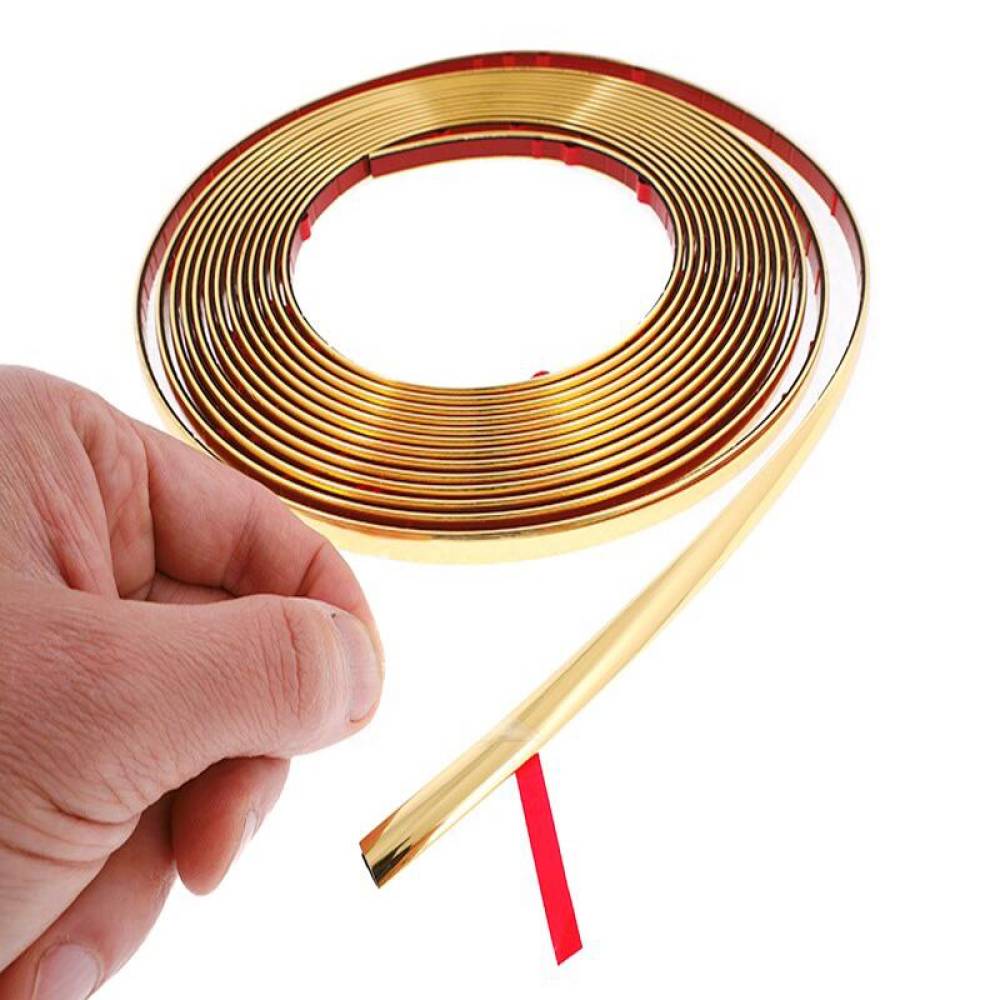 Rola ornament bandou, 9mm x 8m, aurie, 63755 Carmotion