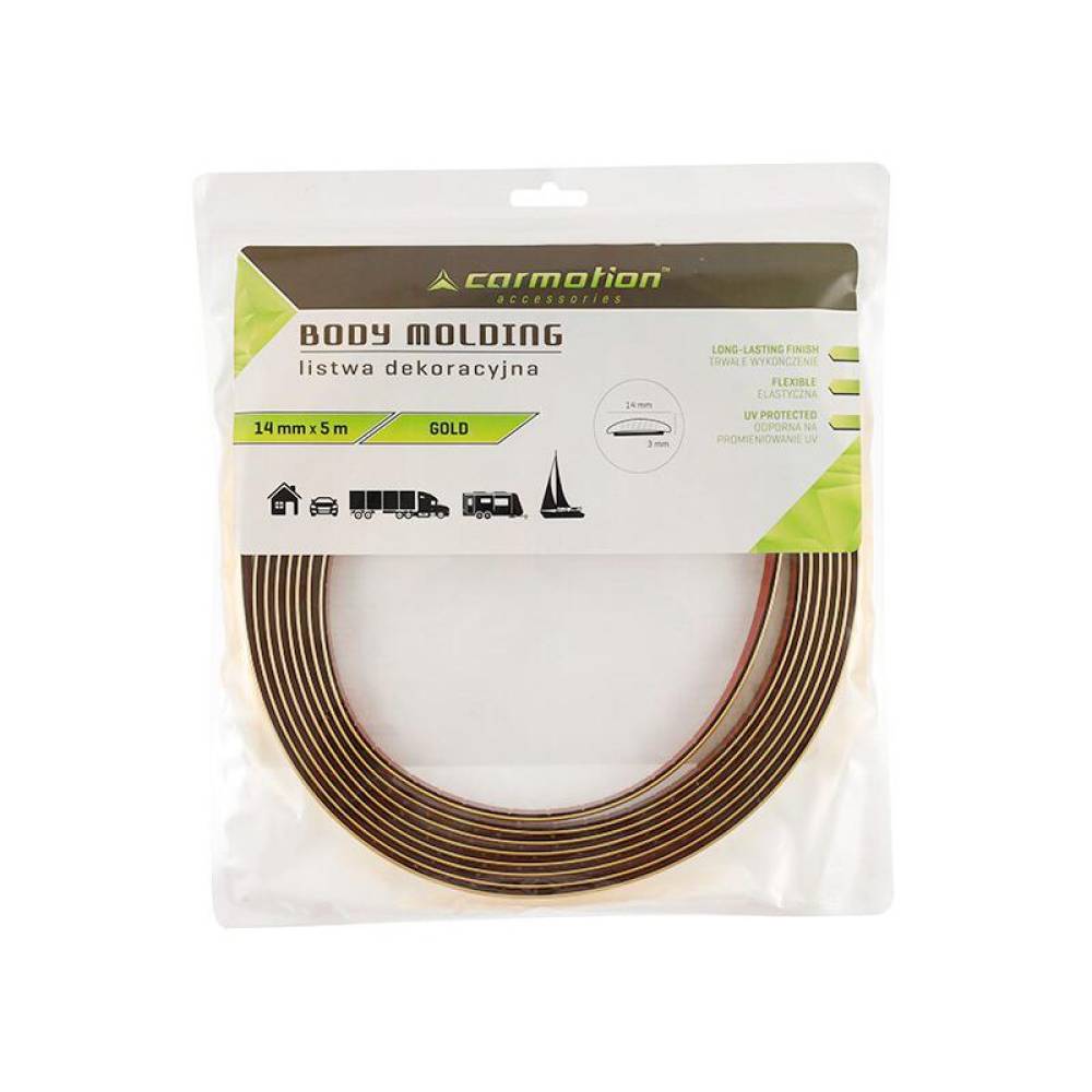 Rola ornament bandou, 14mm x 5m, aurie, 63763 Carmotion