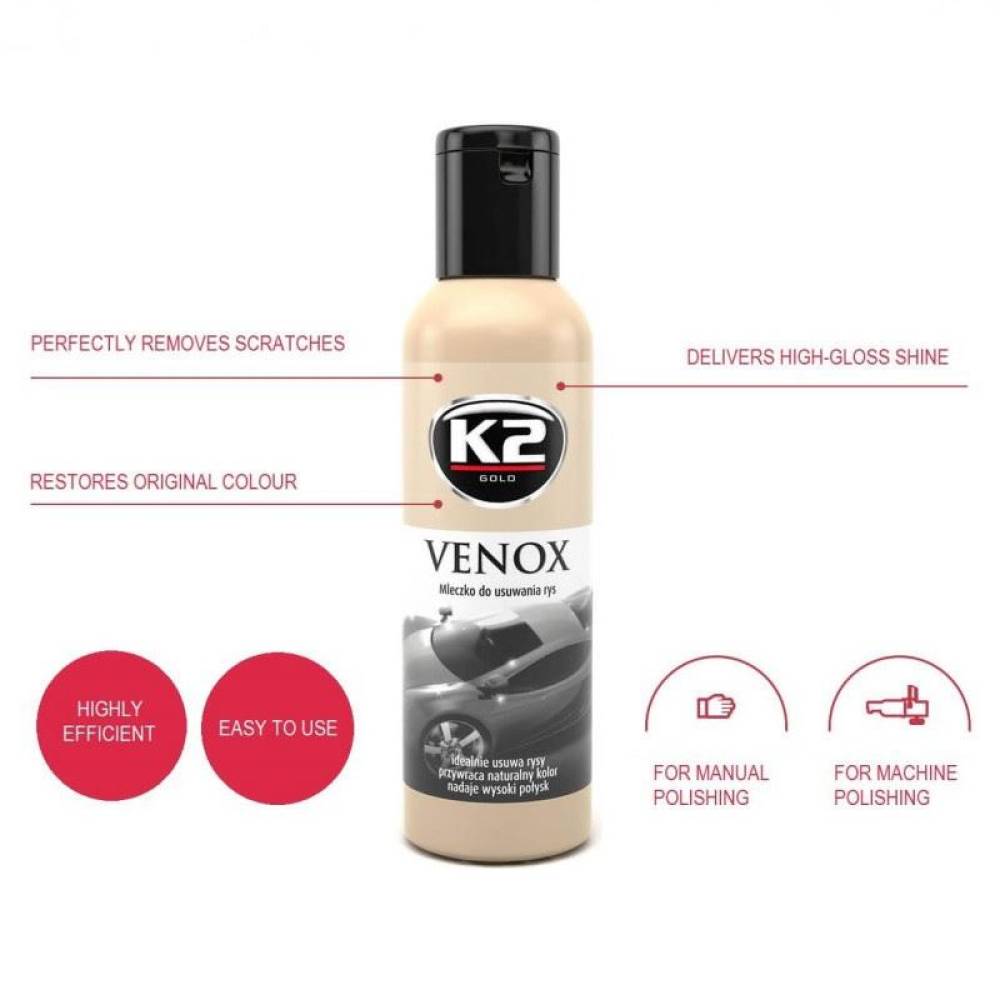 Solutie indepartat zgarieturi 180ml Premium VENOX KG050 K2