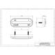 Lampa gabarit 120x45, LED, STRIPE Hor123 LD2771 Horpol