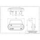 Lampa gabarit cu suport 120x45, LED, STRIPE, Hor123 LD 2773 Horpol