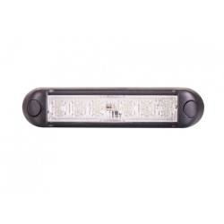 Lampa stroboscopică galbenă cu 6 LED-uri, 9W, 12/24V, 120×28 mm, Horpol LDO-2782