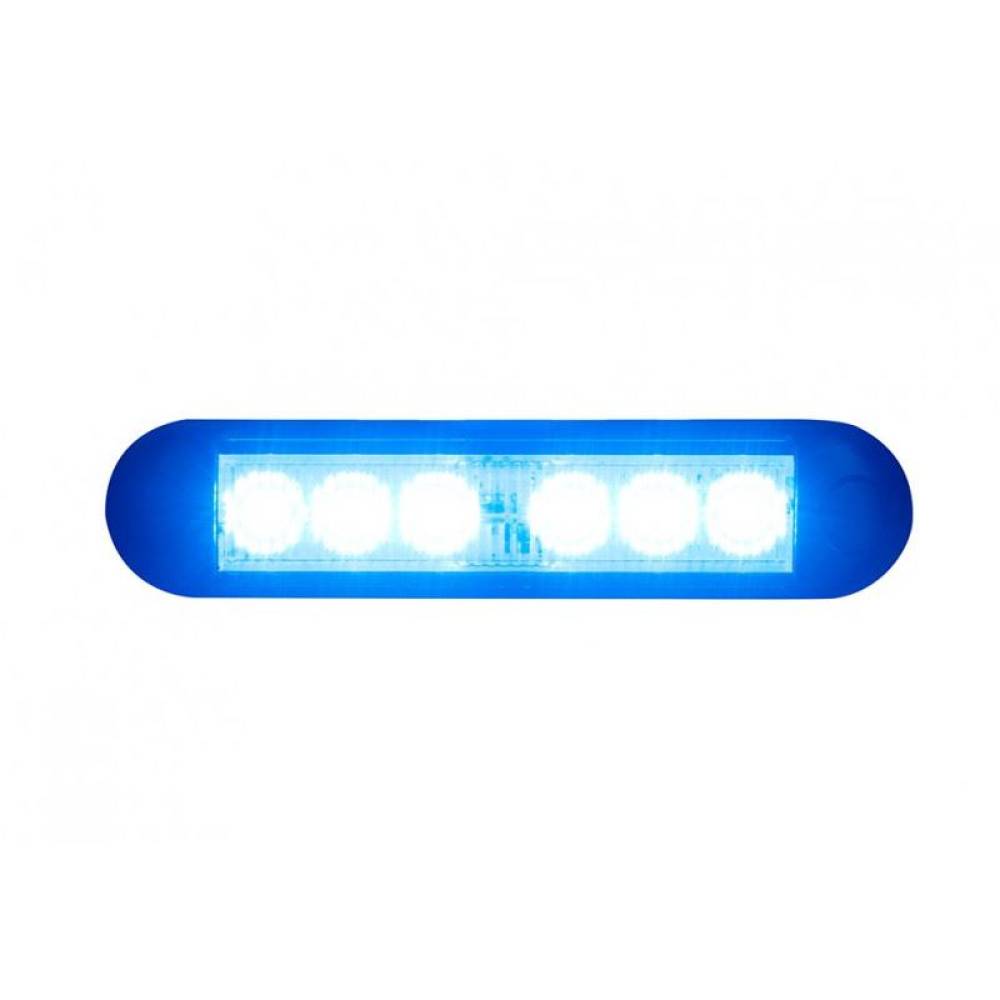 Proiector stroboscopic albastru 130x28 LED, 12-24V, 9W, LDO 2781 Horpol