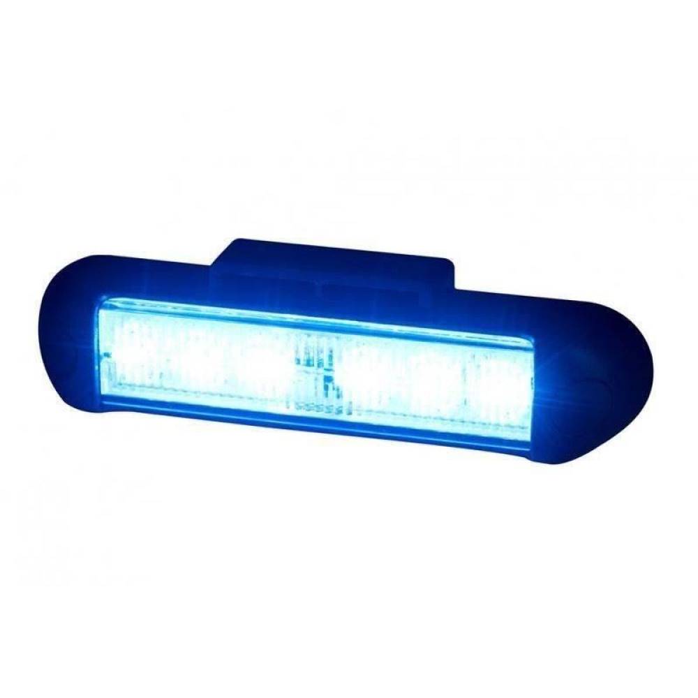 Proiector stroboscopic albastru 130x28 LED, 12-24V, 9W, LDO 2781 Horpol