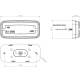 Lampa gabarit 110x50 LED, Hor116 LD 2763 Horpol