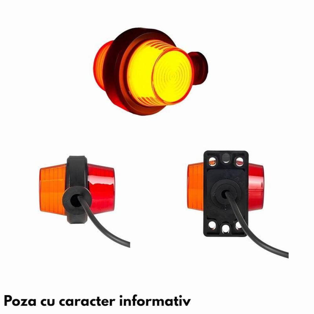 Set 2 bucati modul LED OLD SCHOOL, galben, pentru lampi semnalizare, cablu 700mm, MDP2592 Horpol