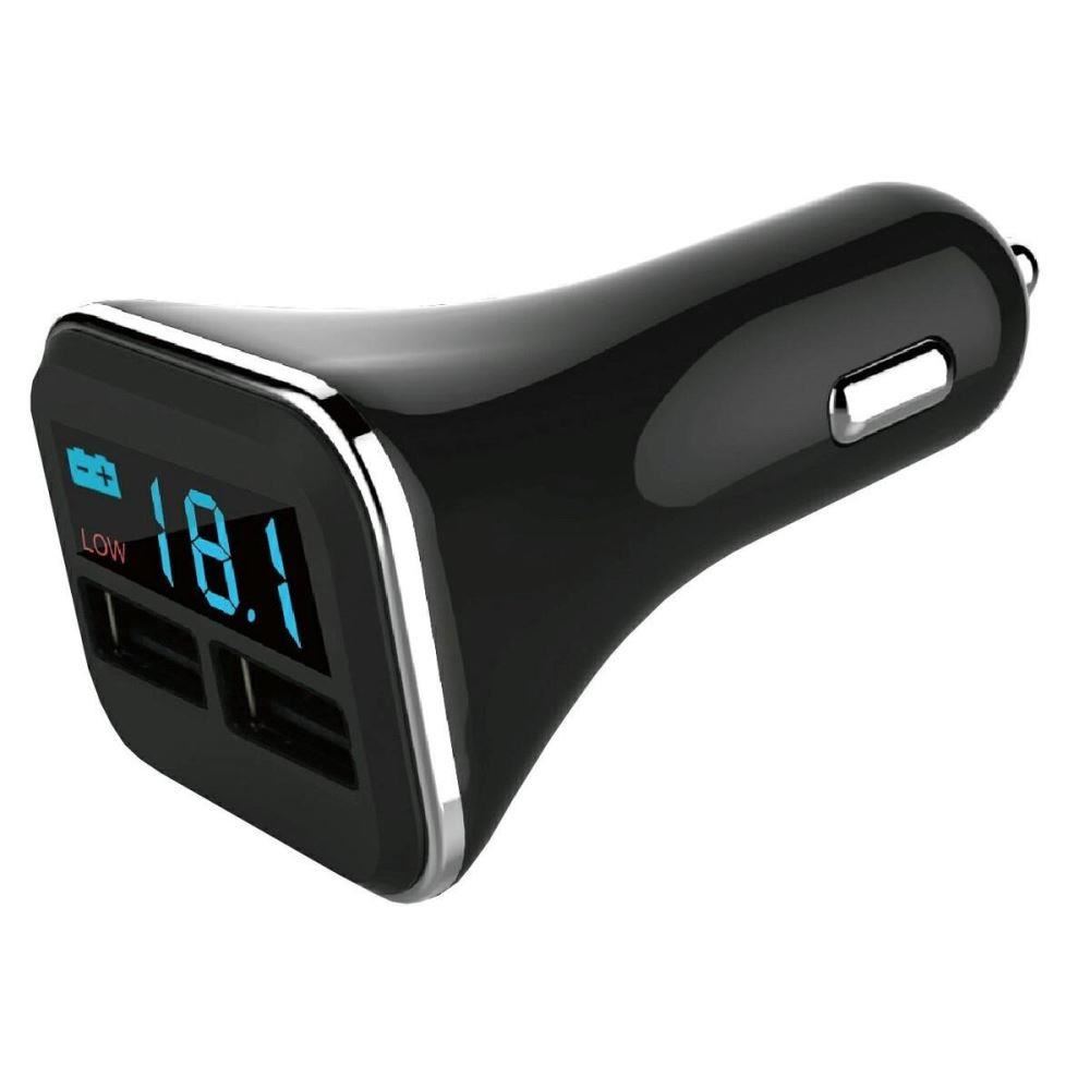Incarcator auto 2 USB 12/24V, 4.2A 2x1A, cu voltmetru Denis, 42976 CarCo Incarcator auto 2 USB 12/24V, 4.2A 2x1A, cu voltmetru Denis, 42976 CarCo