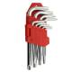 Set 9 chei imbus TorxH T10H-T50H stea, 130mm, 42012 CarCo